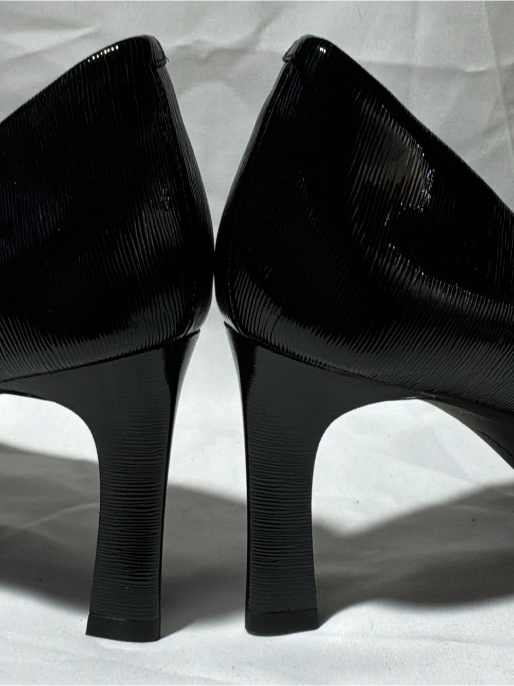 Rockport Women's Black Patent Textured Heels